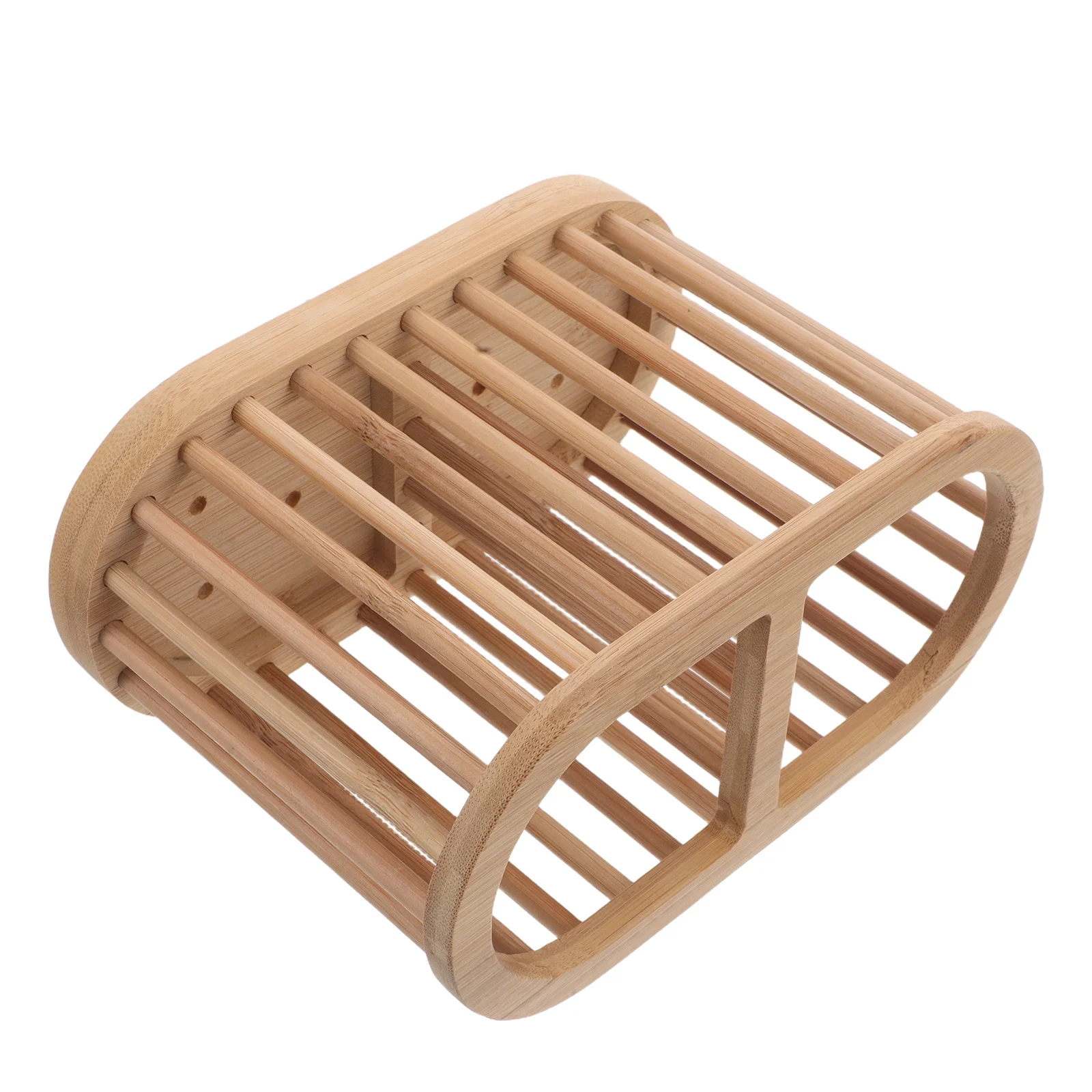 

Bamboo Cutlery Tray Light Brown Hollow Out Design Utensil Holder Kitchen Counter Organizer Farmhouse Kitchen Decor Cooking
