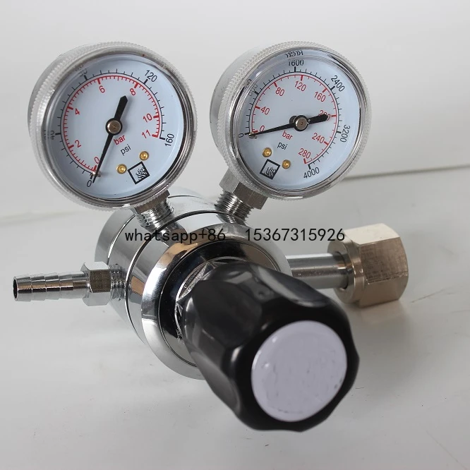 Nitrogen Helium Argon specialty gas lab regulator dual gauge stage Laboratory regulator