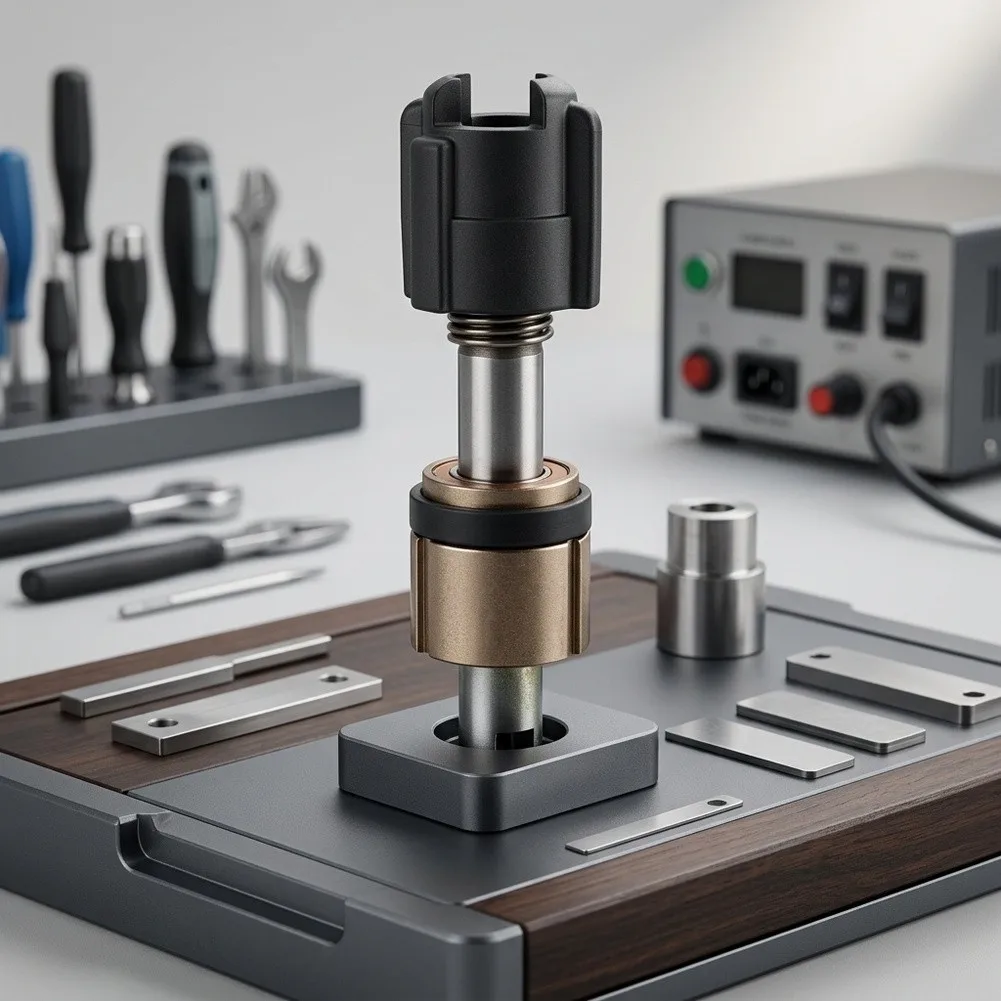 Metal slider component for DJR186 DJR187 reciprocating saws supporting effective force transmission from motor to blade assembly
