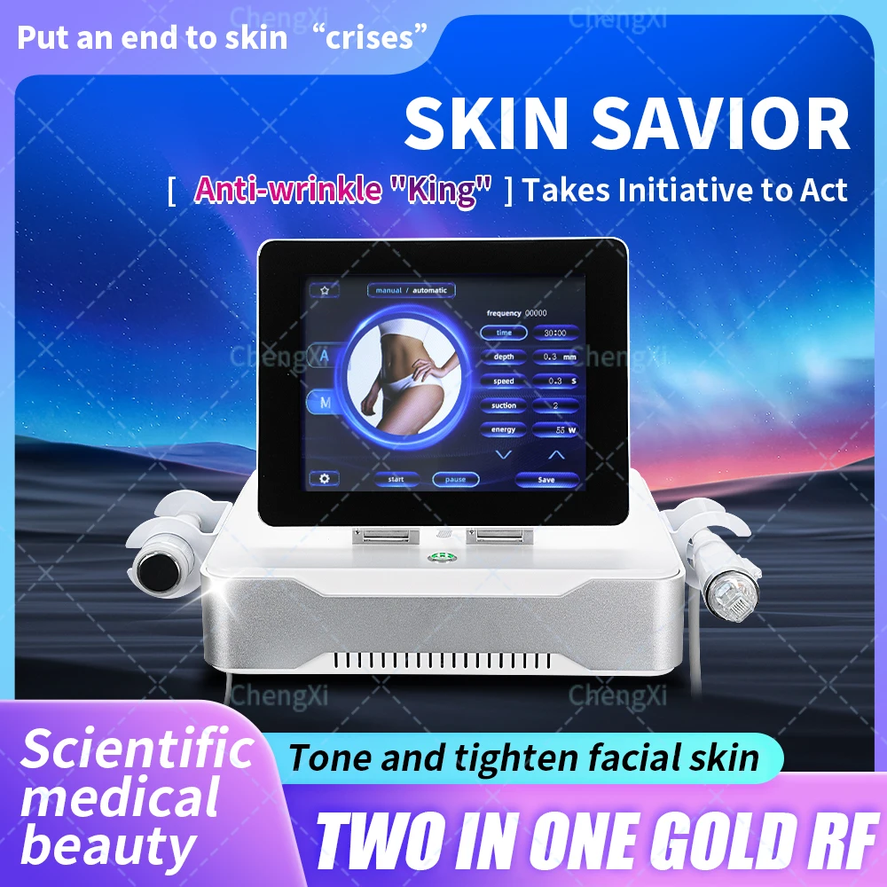 2в1 RF микронидлинг косметический аппарат для подтяжки лица