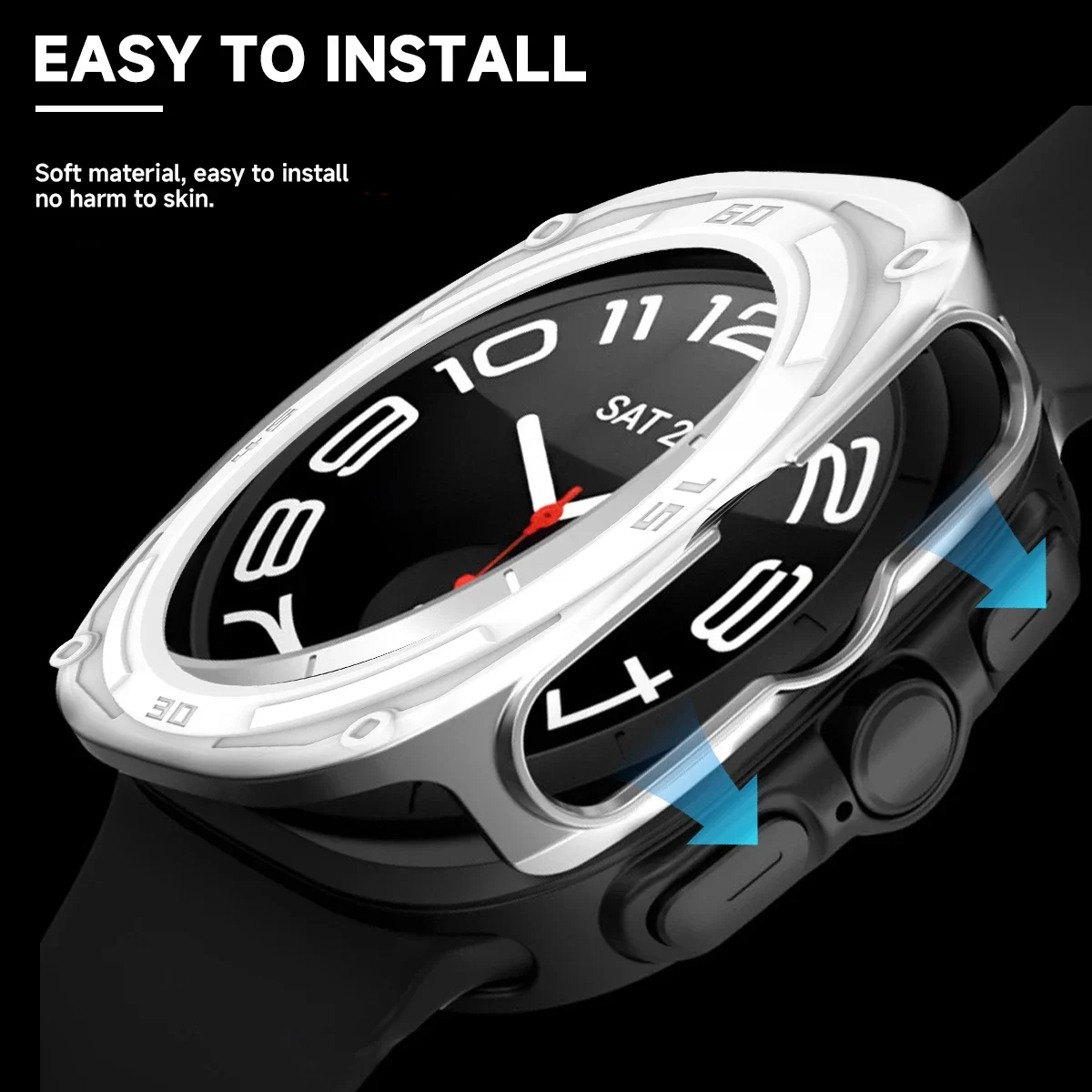 Galaxy Watch Ultra 47mm Hard PC Frame Screen Protector Case Protective Bumper Cover Accessories gallery 4