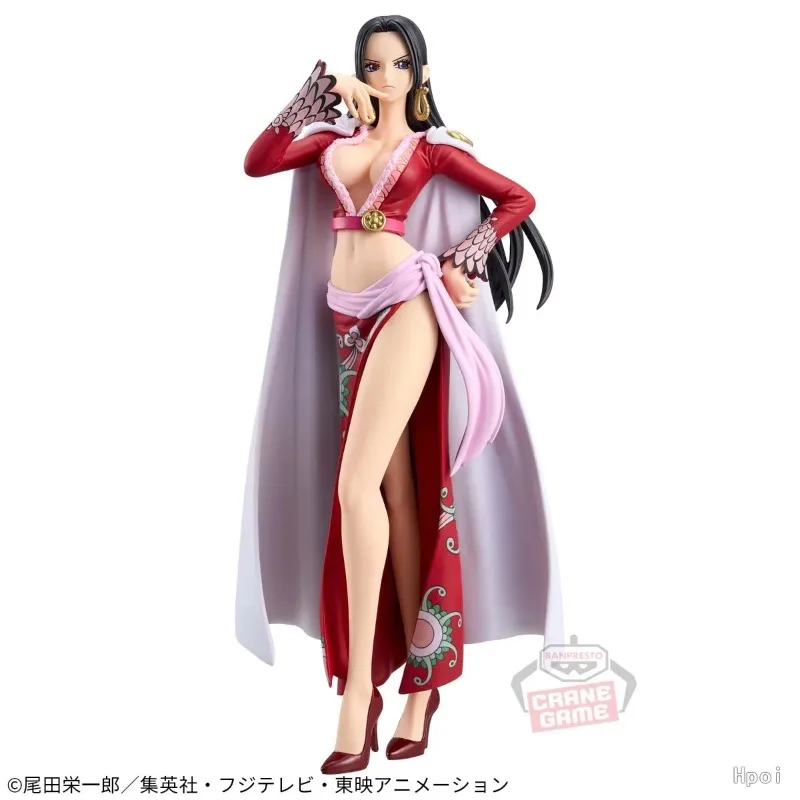 Bandai Original Banpresto Anime One Piece DXF Boa Hancock 17CM PVC Action Figures Collection Model Ornament Toy