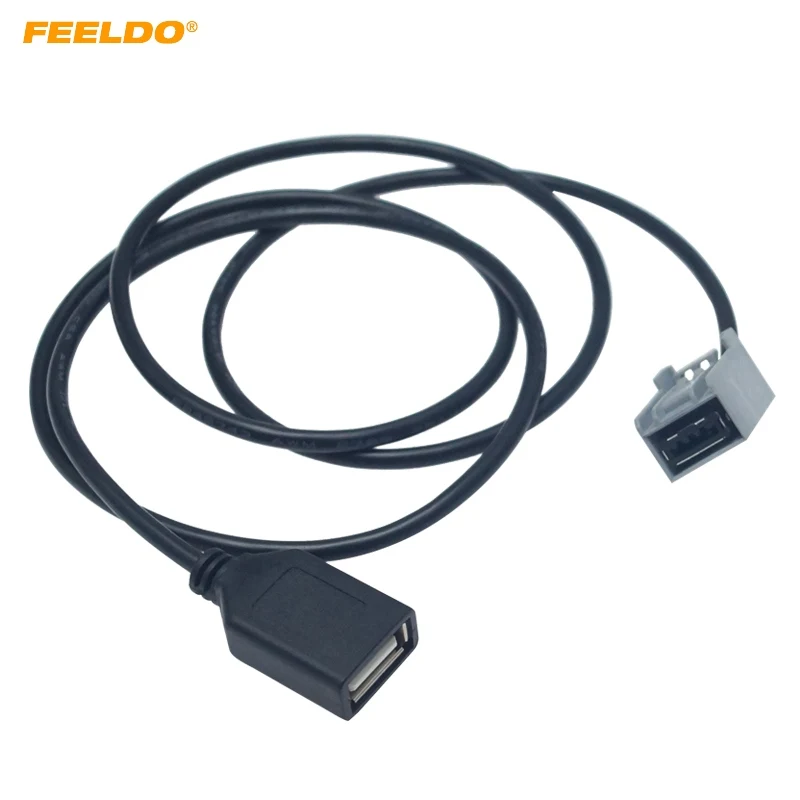 Car Audio Radio AUX USB Cable Female Port Extension Wire Adapter For Honda Civic/Accord/Odyssey Mitsubishi Lancer