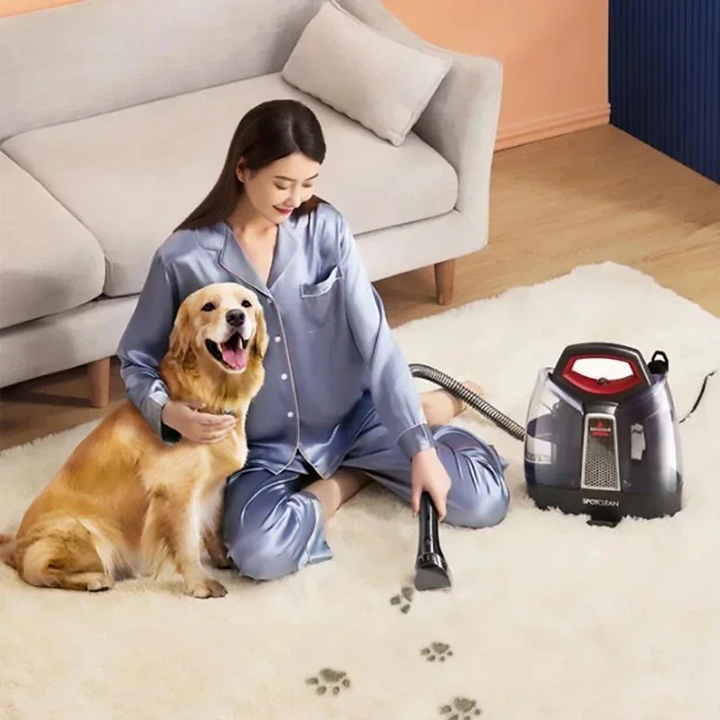 220V Electric Steam Cleaner with Spray Suction for Carpet Sofa Curtain Car - Integrated Cleaning Machine