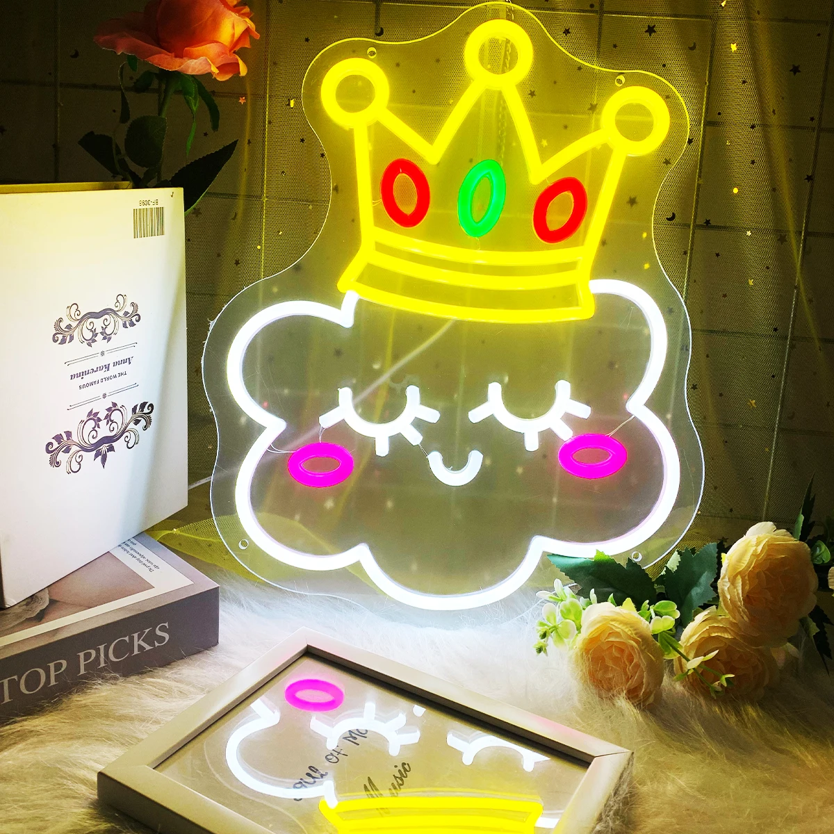 The cloud modelling neon lamp, applies the party birthday, the bedroom child room decoration, creates own atmosphere