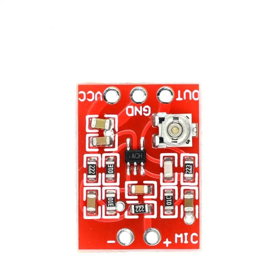 MAX4466 Electret Microphone Preamplifier Module With SSM2167 Voice Compression Amp Sound Amplifier Board