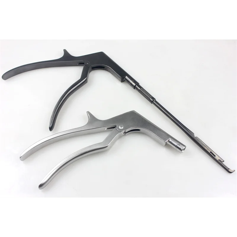 UBE أسود 22 سنتيمتر ملقط عظم صفح رفيع للغاية 360 درجة مسدس دوار مفتاح ربط معدات تقويم العظام للاستخدام الطبي