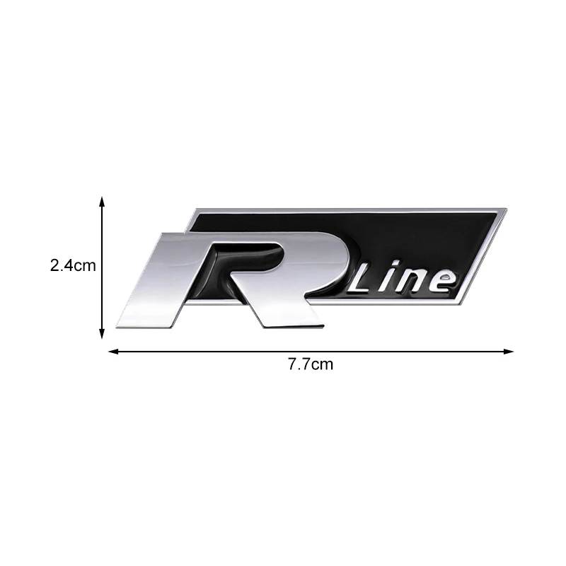 Car Front Grille Emblem for VW GTI Rline Polo Passat B5 B7 Golf 3 4 5 Jetta Touareg Beetle Tail Trunk Fender Badge Sticker
