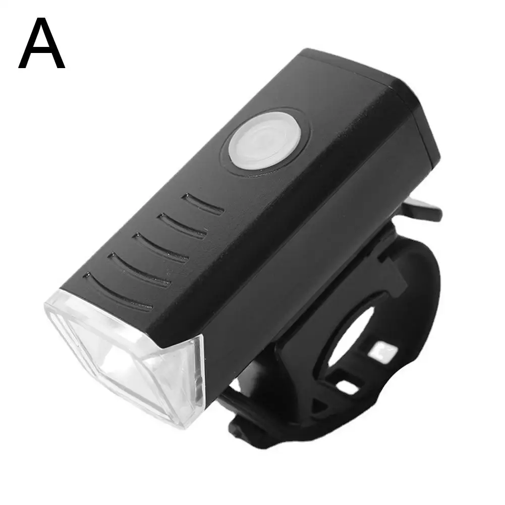 Bike Front Lights USB LED Rechargeable Waterproof Mountain Headlight Warning Light Bike Bicycle Safety Cycling Accessories Z0W5