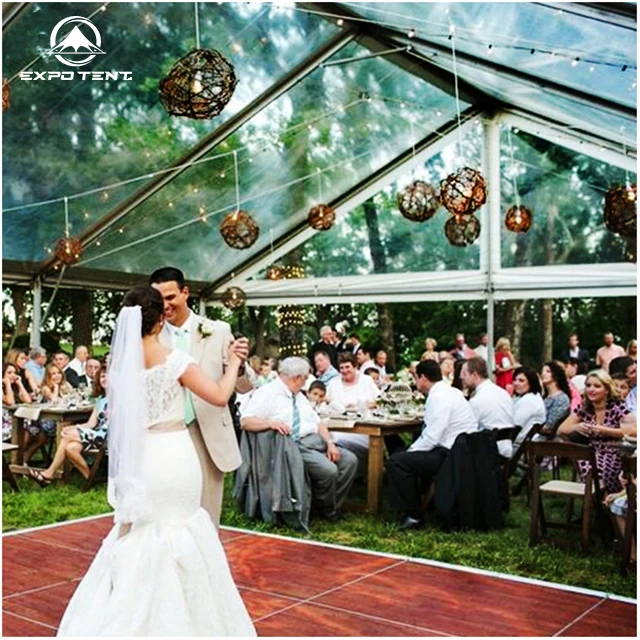 Aluminum Structure Wedding Party Marquees Tents Fashion Clear Roof Outdoor Wedding Tent