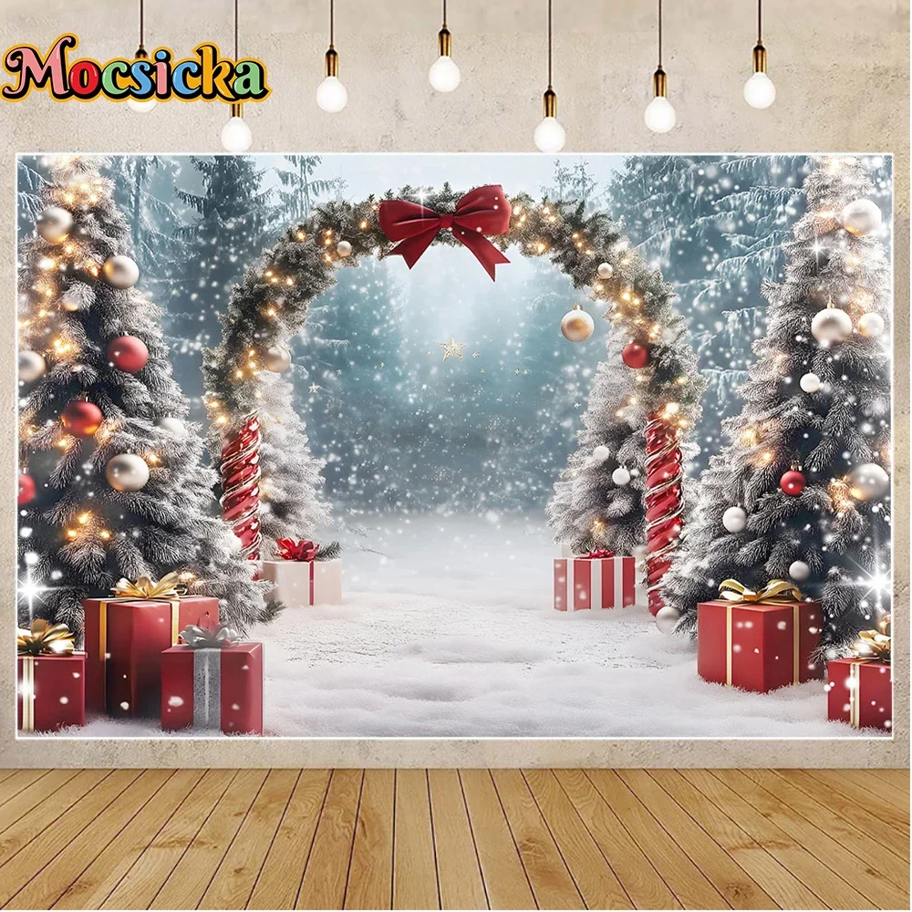 Mocsicka Natale Cervo Sfondo fotografico Inverno Casa calda Sfondo fotografico Studio Sfondo di compleanno nero e oro Puntelli