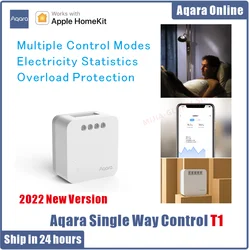 Aqara T1 modulo di controllo unidirezionale Controller relè Wireless 1 canali funziona per Homekit protezione da sovraccarico Statist elettrico