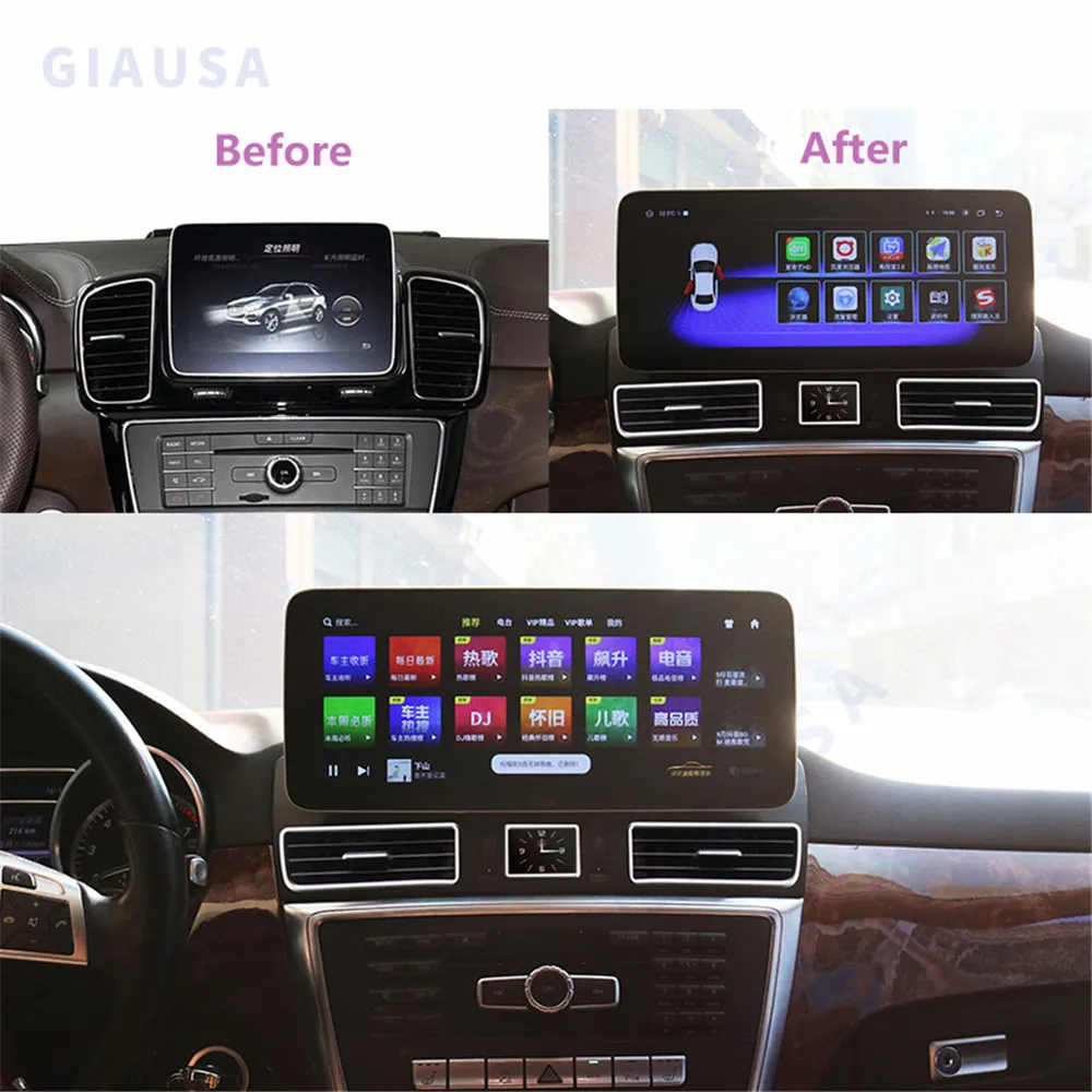 

Snapdragon For Mercedes Benz CLASS ML W166 GL X166 GL300 ML350 Android 12 Car GPS Navigation CarPlay 2011 2015 Multimedia Player