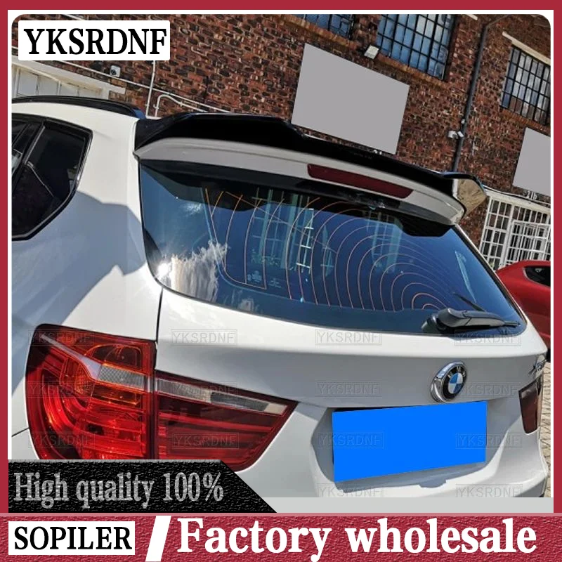 For BMW F25 X3 2011 2012 2013 2014 2015 2016 2017 Spoiler High Quality ABS Plastic Rear Trunk Lip Spoiler Wing Car Styling