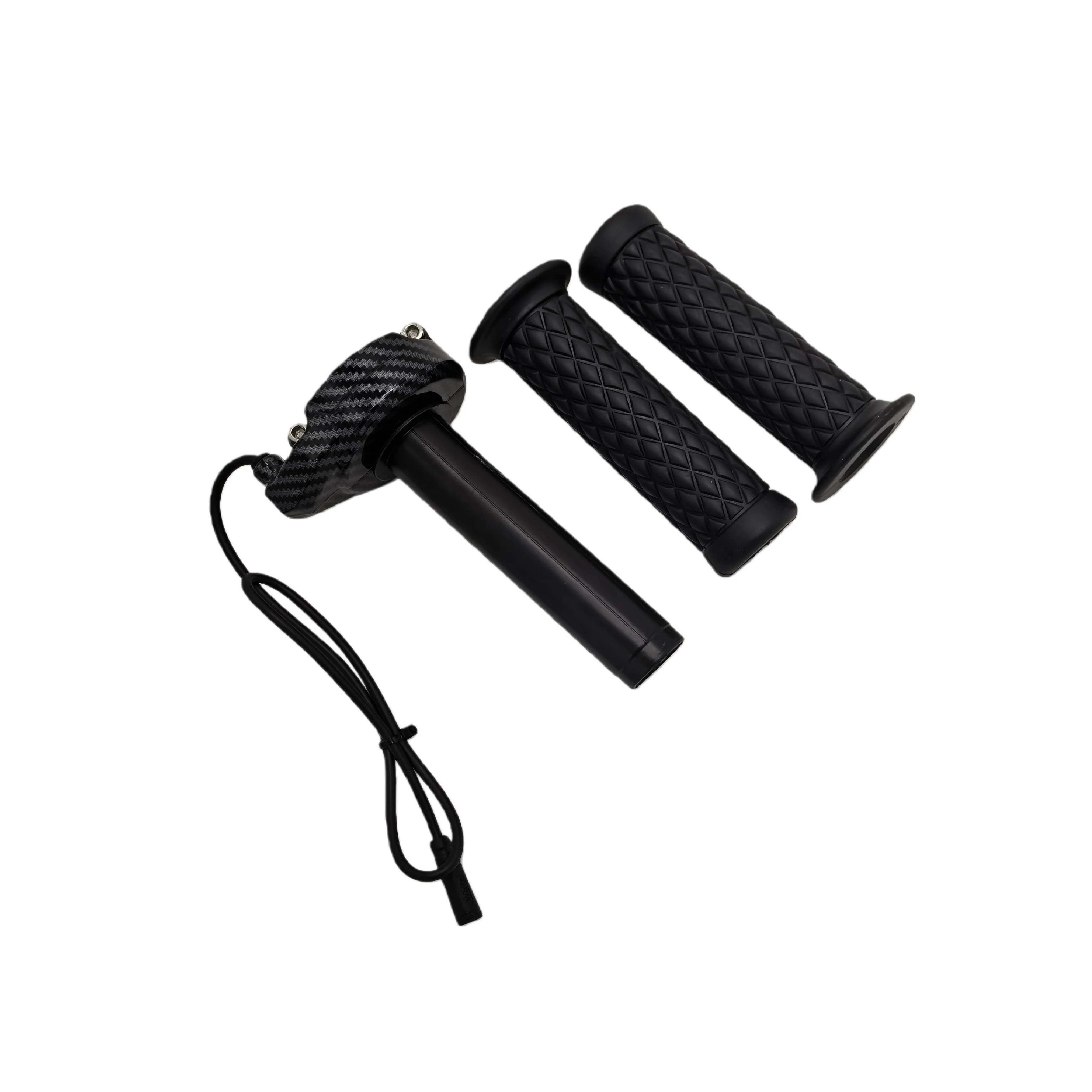 Surron Style 12V-90V Universal Voltage Ebike Hand Grips Full Bar Twist Throttle for Bafang BBS01B BBS02B BBSHD Mid Drive Motor