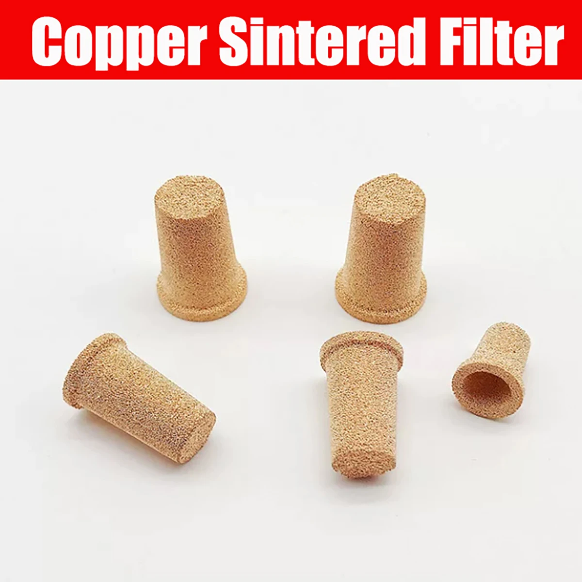 Conical Copper Powder Sintered Filter,Flange Cover Muffler, Pneumatic Tool Noise Reducer