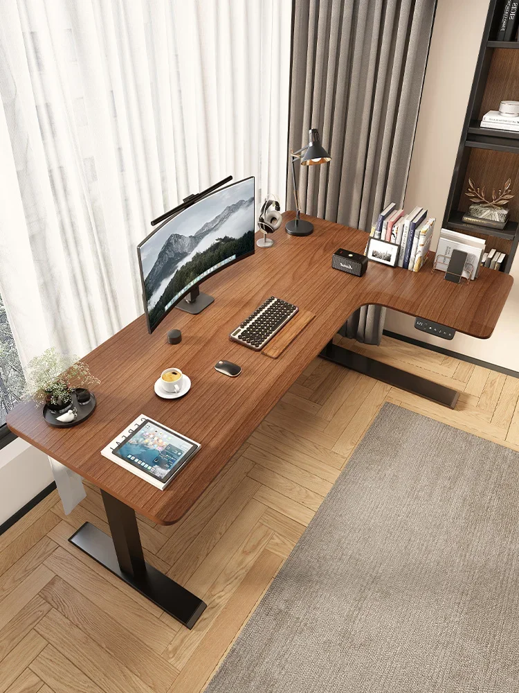 

Electric Lift Corner Computer Desktop Simple and Modern Office Desk, Suitable for Home Use
