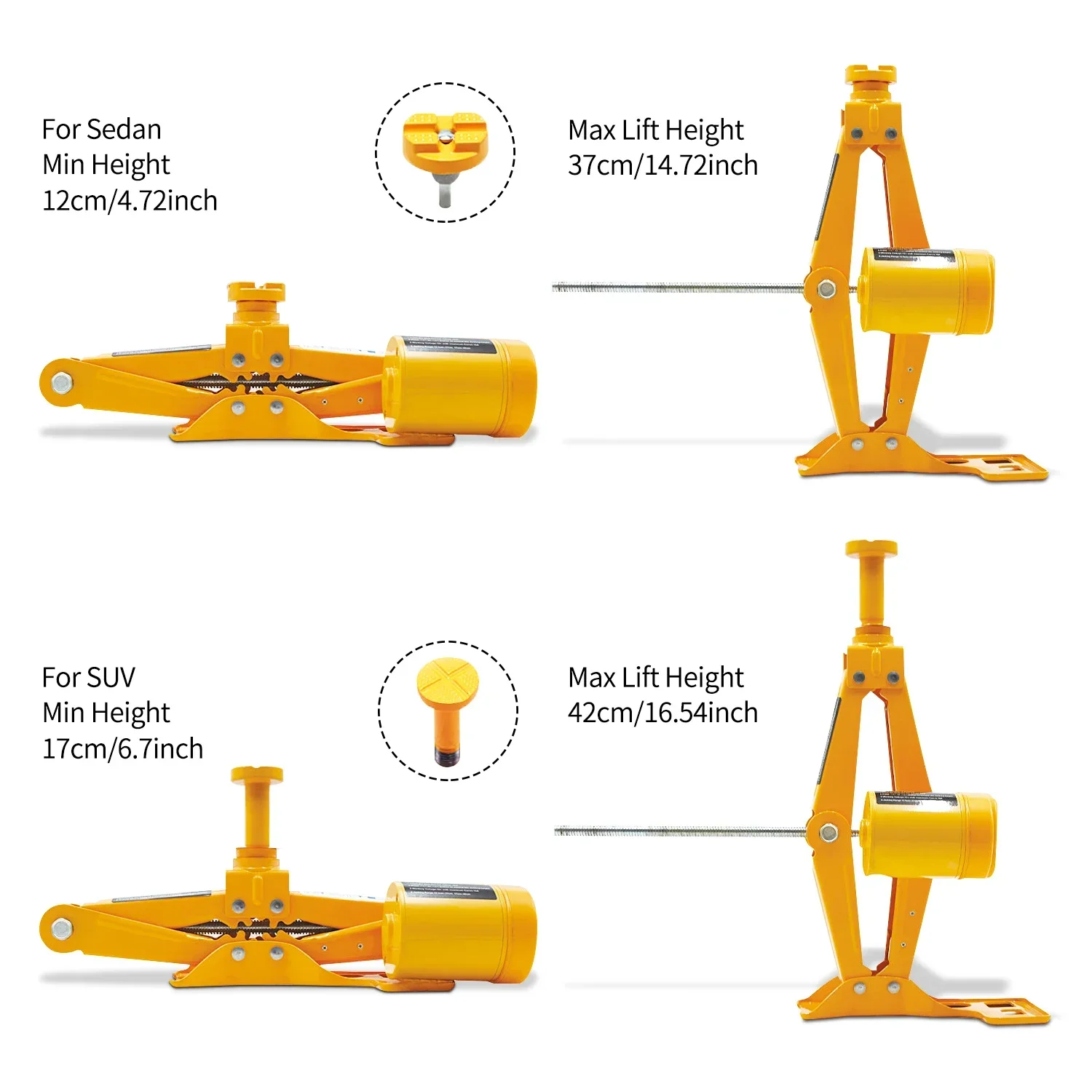 E-HEELP Electric Car Jack 12V 3 in 1 3Ton Automotive Lifting Machine Set With Impact Wrench Air Pump Tire Repair Lift Tools