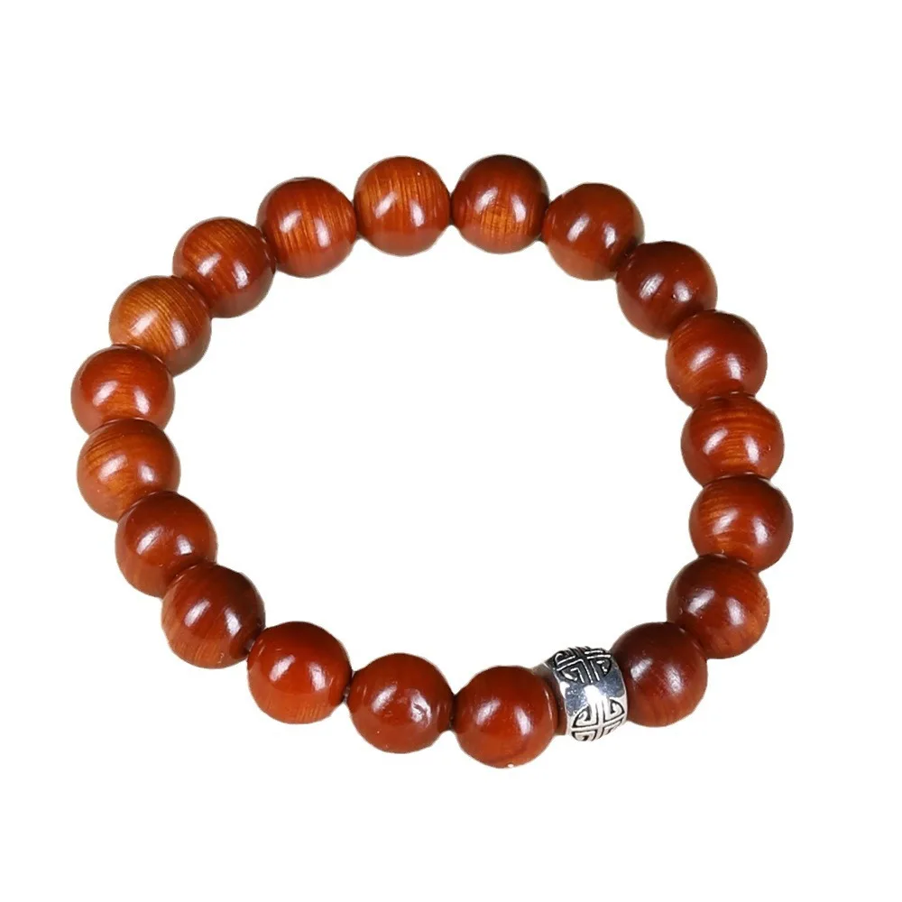 Aged Taihang Thuja Core Red Oil Bracelet 10mm Single Loop Prayer Beads for Men and Women Gifts