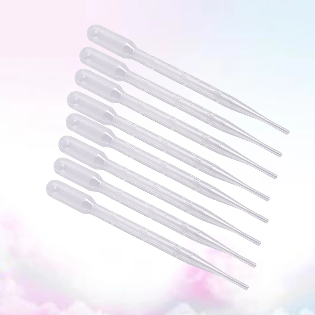 

300pcs 3ml Plastic Transparent Pipettes Disposable Safe Scale Dropper Supplies (155mm, 12g/Each) plastic pipettes