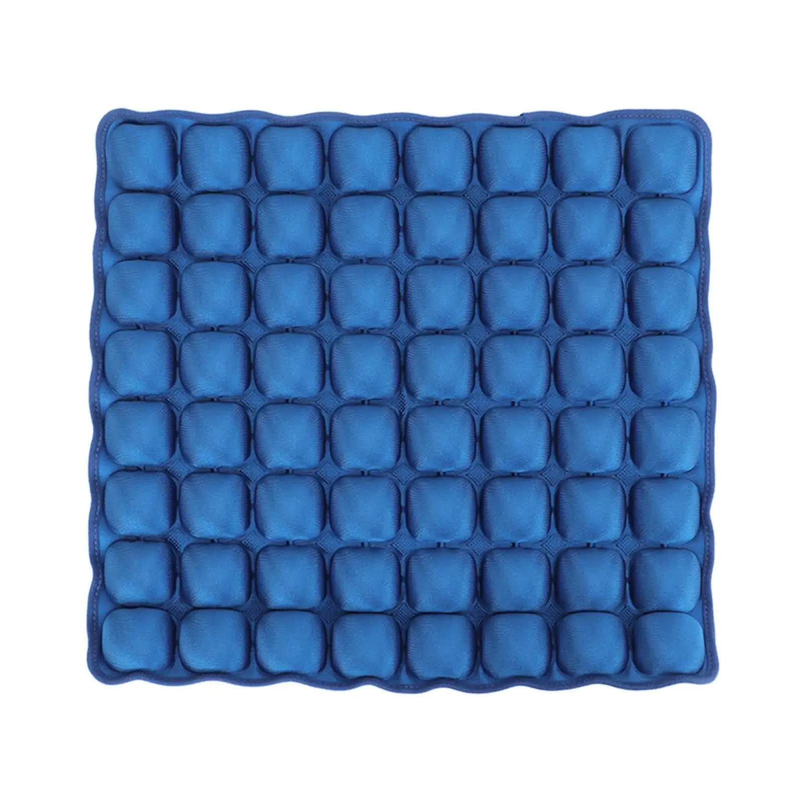 Inflatable Air Seat Cushion with Ventilation, Exquisite Design - Portable, Blue Color, for office - Pressure-Relief Technology