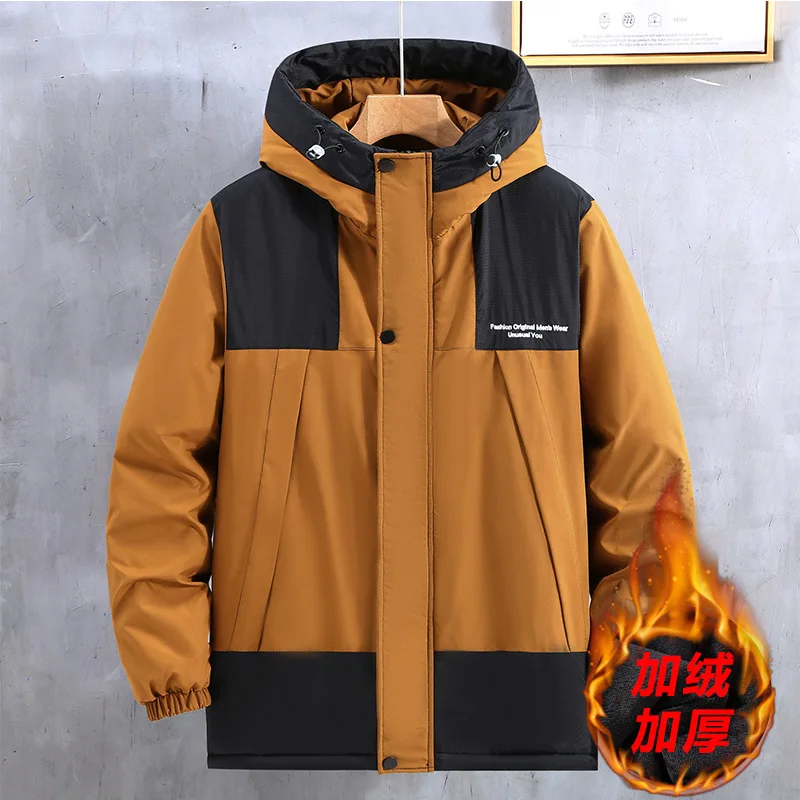 Winter Fat Plus Size Coat Men's Trend Fat Man Big Size Thick Cotton Coat Work Clothes Loose Top Casual Warmth 170kg 11xl