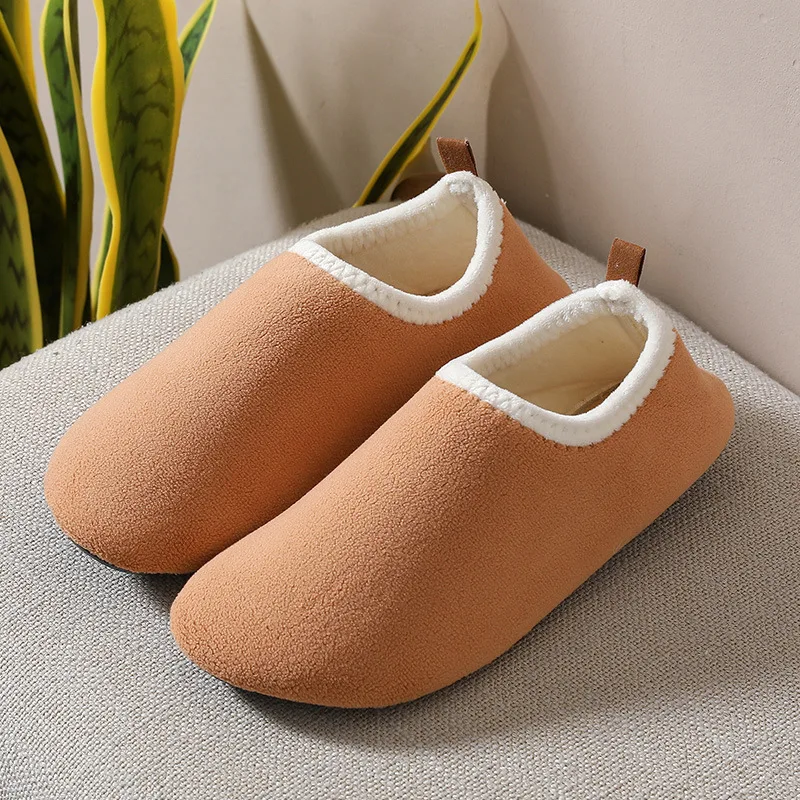 Pantuflas inverno peluche bambino pantofole in cotone antiscivolo scarpe da casa ragazzo scarpe da pavimento addensate ragazza calzini per la prima