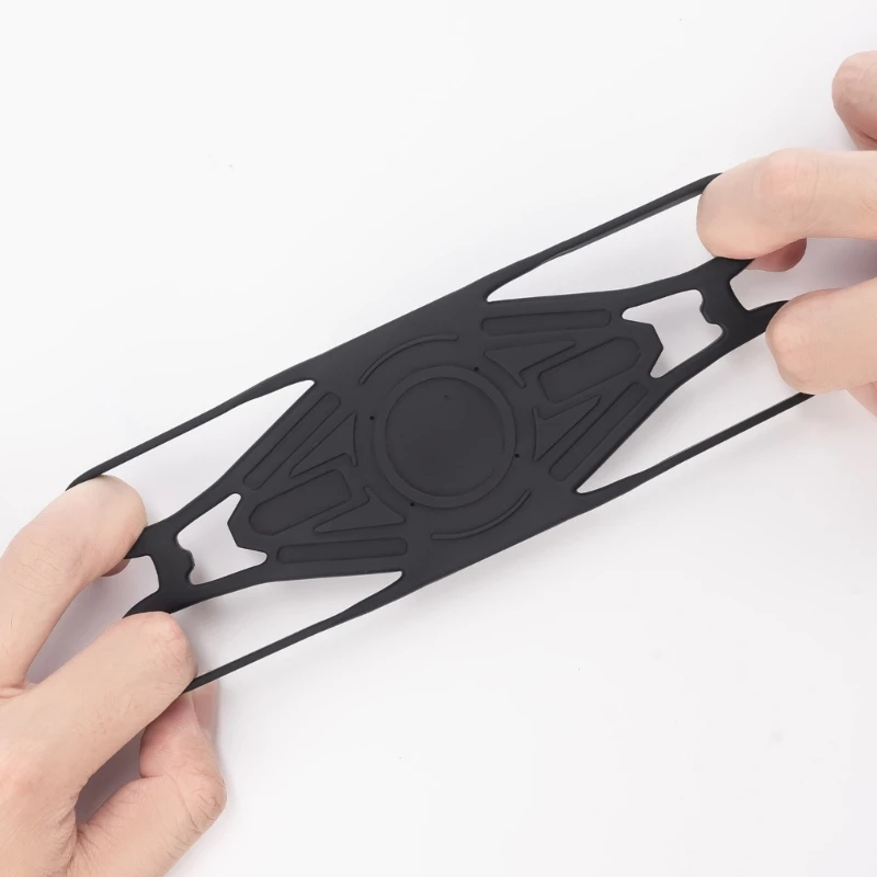 4-7인치 스마트폰 진동 저항에 안전한 탄성 실리콘 사이클링 전화 마운트 미끄럼 방지 가장자리