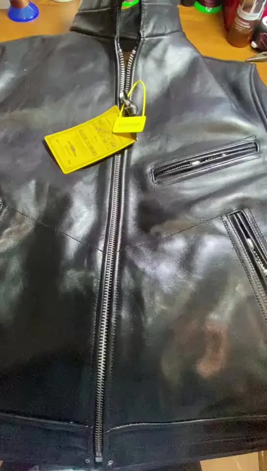 YR!veluokldly.Top Mulholland Classic Rider leather jacket.tea core