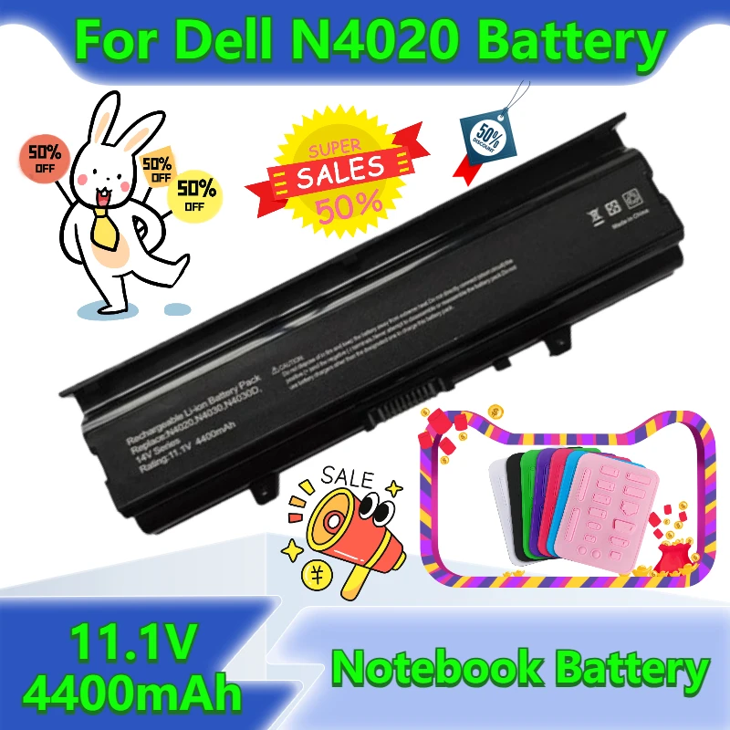 

11,1 В 4400 мАч для Dell N4020 N4030 Inspiron 14 В 14VR M4010 TKV2V аккумулятор для ноутбука
