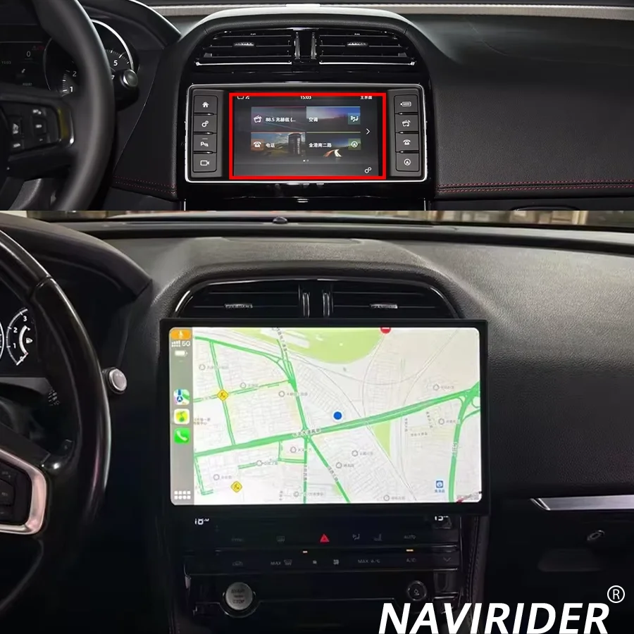 S 13 Inch For Jaguar XE F-PACE X760 X761 Carplay Android 15 GPS Car Radio Multimedia Video Player Harman Original Car OEM Menu