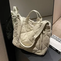 Große Kapazität Mama Tasche für Frauen Totes Baby Windel Windel taschen Schulter Baumwolle Damen Mutterschaft Einkaufstaschen