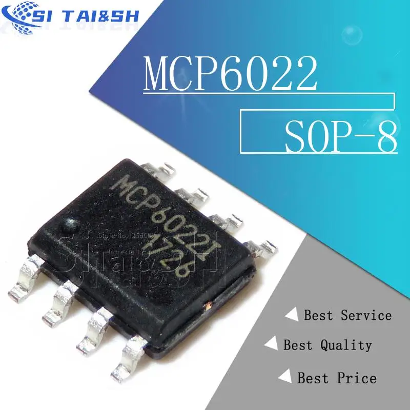 5PCS MCP6022-I/SN SOP-8 MCP6022-I SOP MCP6022 SMD SOP8