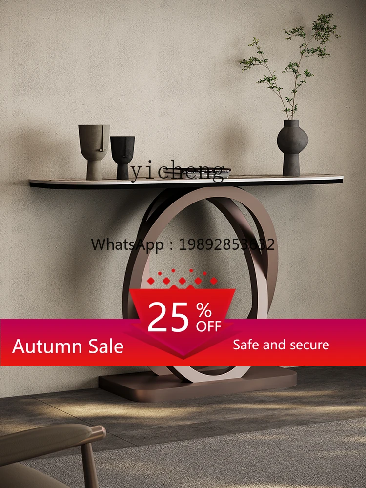 

Console Table Villa Hotel Modern Minimalist Doorway Shelf Aisle Curio Cabinet