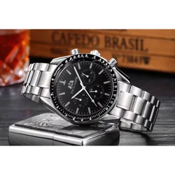Automatic Mens Watch Self Wind Mechanical Movement Luminous Stainless Steel Blue Coffee Brown Speed Fashion Watches