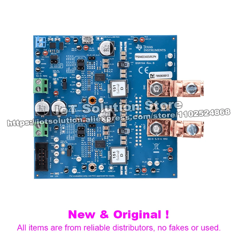 TPS546D24SEVM-2PH TPS546D24S evaluation module fixed frequency synchronous buck converter 2-phase with write lock