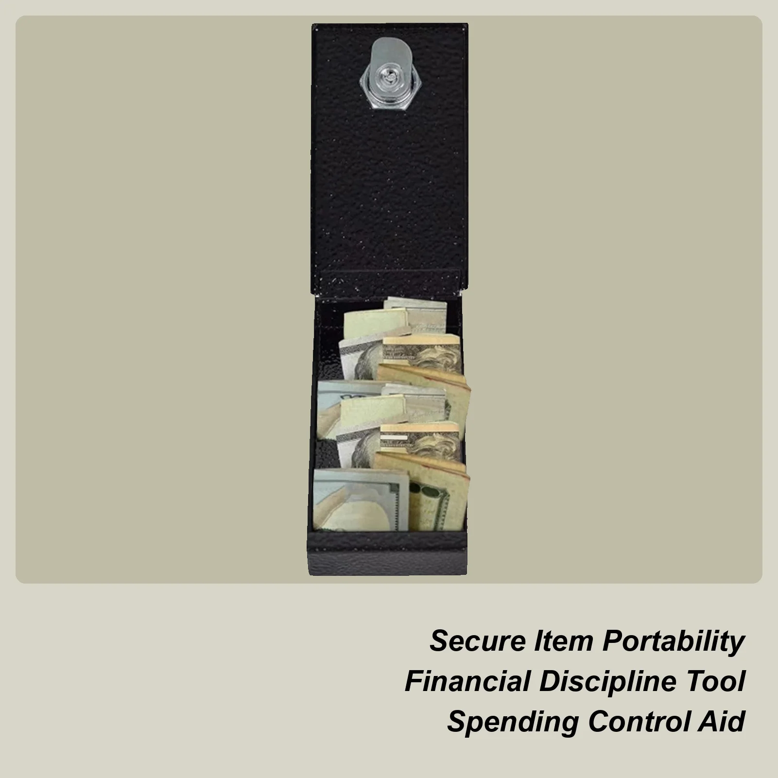 صندوق المال المحمول لعبة التحكم في الميزانية الأمنية صندوق المال الصغير للأطفال بنين بنات سفر المنزل داخلي عيد الميلاد مكتب عيد ميلاد #1