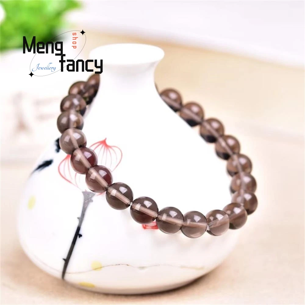 

Natural Ice Obsidian Buddha Bead Bangle Fashion Charms Amulet Designer Bracelet Mascots Couple Jewelry Men Women Holiday Gifts