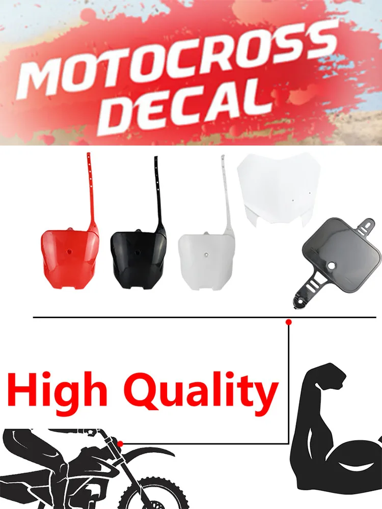 AliExpress NONE LINGQI RACING Motorcycle Front Number Plate For CRF50 2008 CRF 50 2022 CRF70 CRF110 2013 CRF125 2022 Pit Dirt Bike Motocross