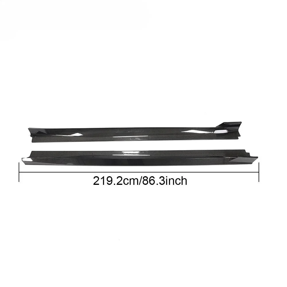 19-21 Hot Selling Car Carbon Fiber Side Skirt Suitable For x7 G07 Black Knight model three segment Extended Side Skirt