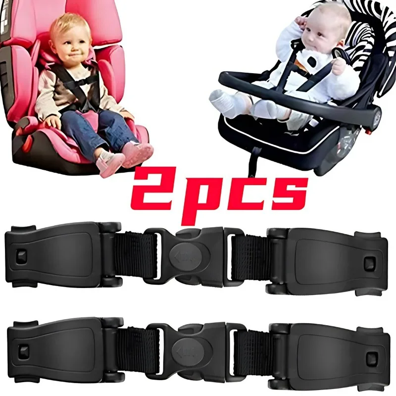 Car Seat Belt Adjustable Strap Highchair Safety Harness Strap Lock Anti Escape Child Baby Chest Clip Travel Car Backpack Clip