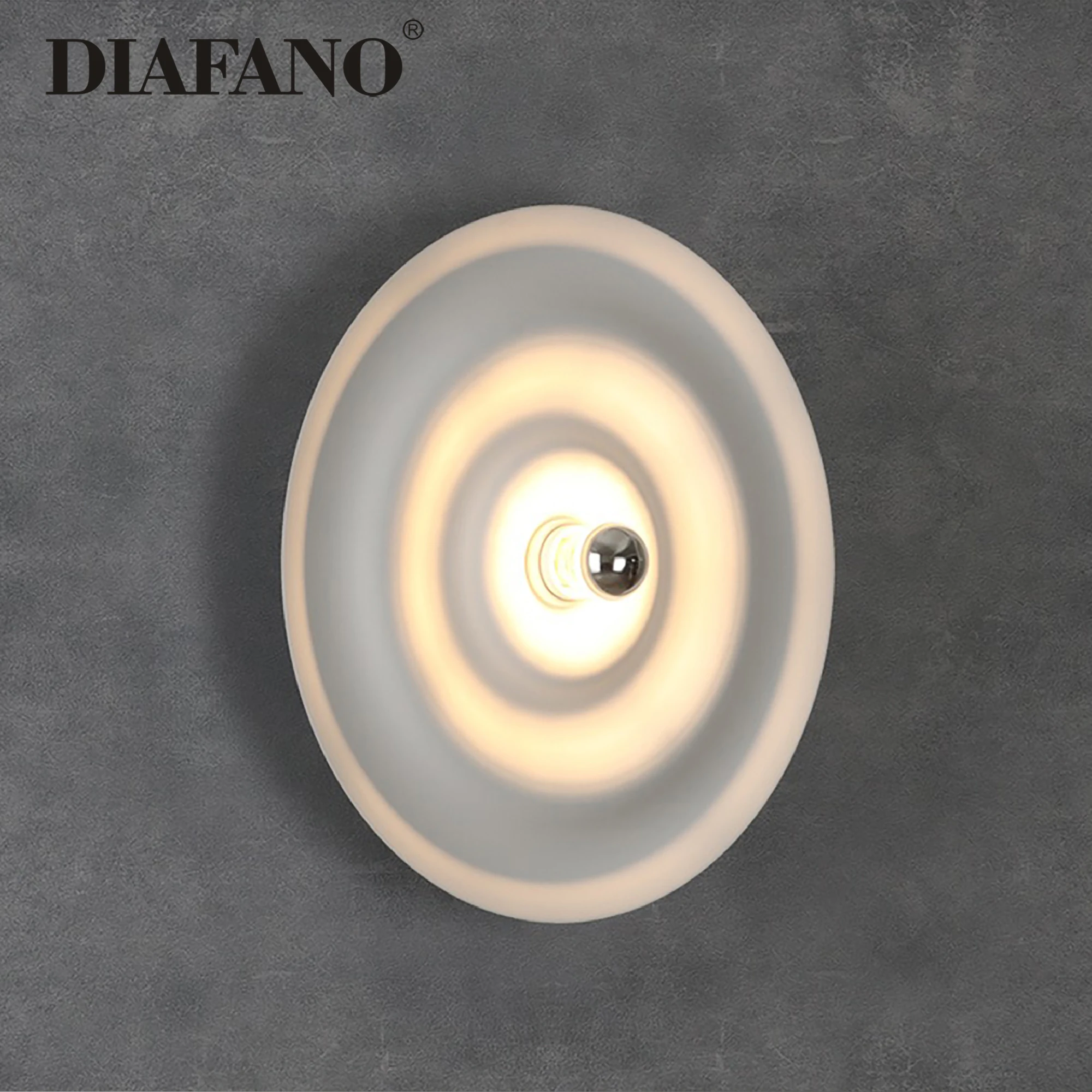 Water Drop Ripple Wall Lamp Bedroom Bedside Living Room Background Restaurant Cafe Hotel Wall Round Ceiling Lamp Wall Sconces