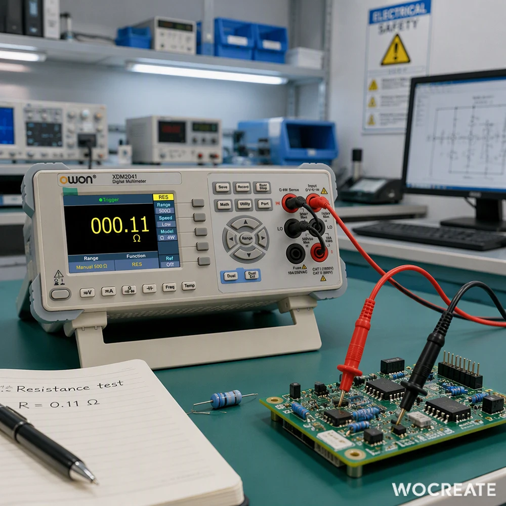 OWON XDM2041 Bench Digital Multimeter, 55000 Counts 4.5 Digit True RMS Auto Range DMM, DC Voltage Accuracy 0.025%, Dual Line LCD