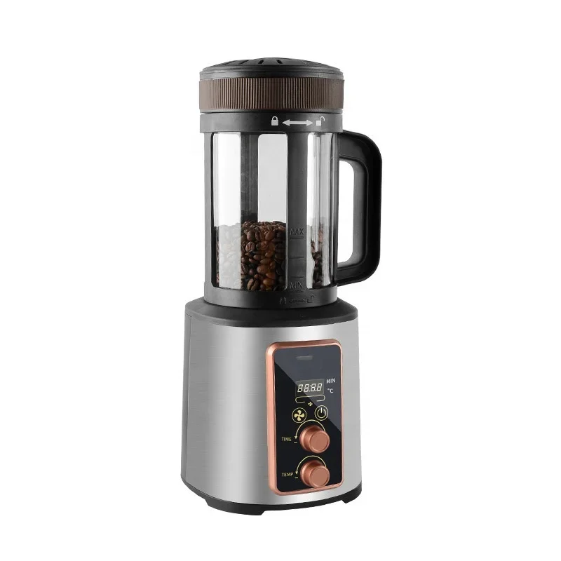 110V/220V Electric Coffee Bean Roaster Small Household Commercial Temperature Regulating Cooling Automatic Timing Hot Bean Roast
