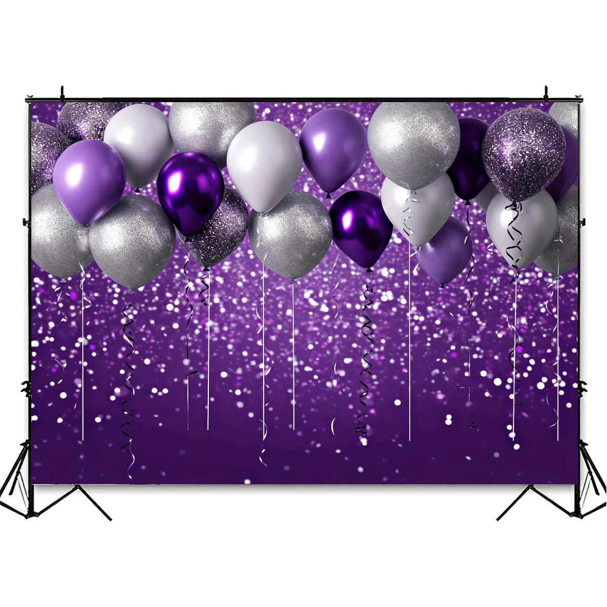 Purple and silver backgrounds for birthday, wedding, dance, graduation photography