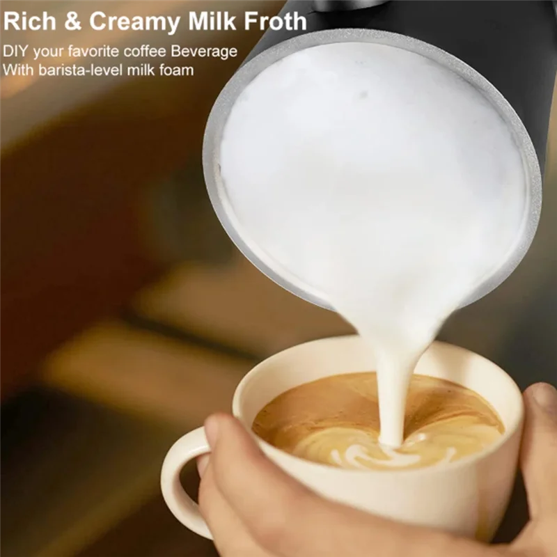 

B99A-4-In-1 Electric Hot And Cold Foam Maker 400W Automatic Milk Foamer Machine For Coffee Cappuccino Latte EU Plug