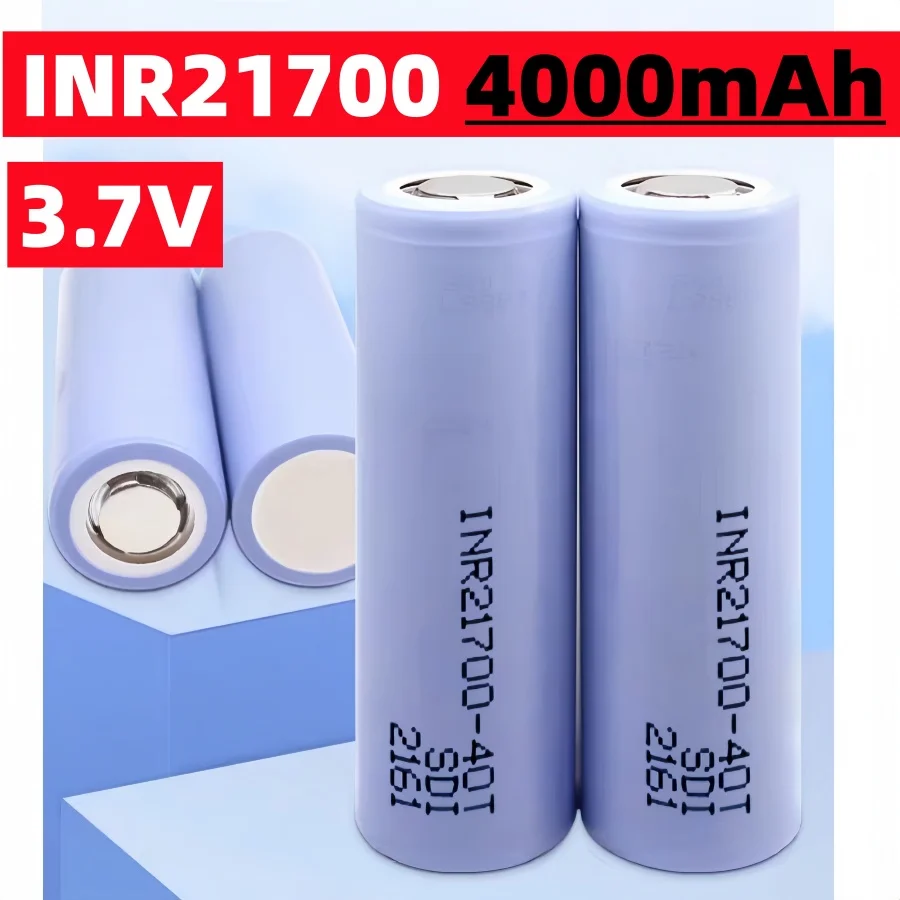 

Литий-ионный аккумулятор 3.7V 21700, 4000 мАч, 40T, 30A, высокотоковый, перезаряжаемый, 70 г, для радиоуправляемых дронов и электроинструментов