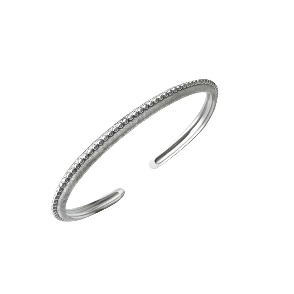 French Style Brushed Finish Open Bracelet Gold Silver Color Stars Moon Stackable Bangle Cuff Wristband WomenGift Giving