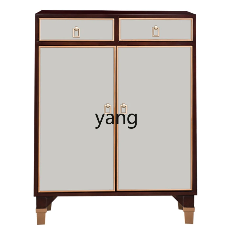 cx  simple solid wood shoe cabinet small apartment two doors folio shoe cabinet home locker