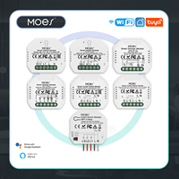 MOES Wifi Smart Light Switch Diy Breaker Module Smart Life/Tuya APP Remote Control,Works with Alexa Echo Google Home 1/2 Way